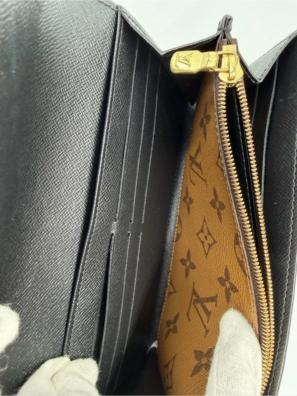 Louis Vuitton Sarah Reverse Giant Monogram Flap Wallet Excellent Condition W/COA - Picture 7 of 16
